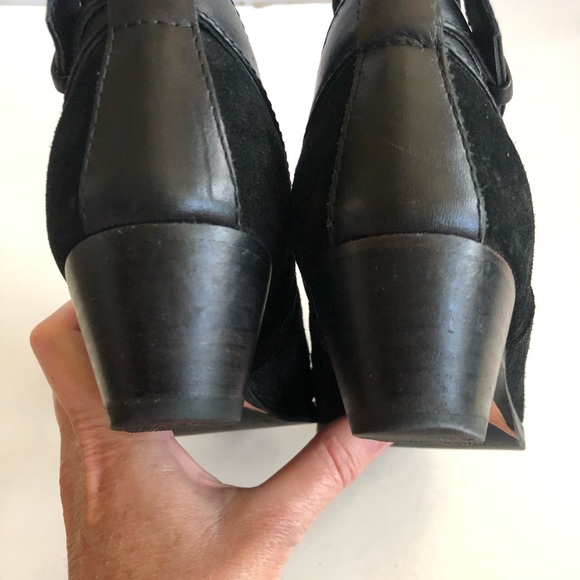 Aquatalia Farin Black Suede Weatherproof Bootie Size 5.5 - Picture 12 of 14